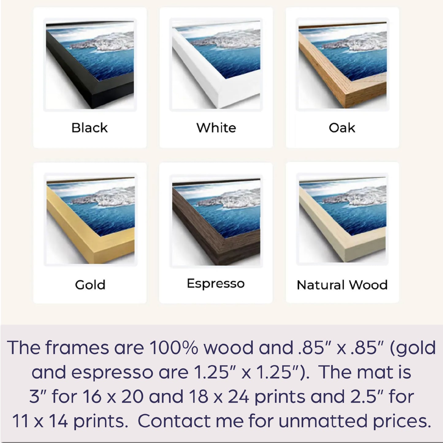 the frames are 100 % wood and 85 % gold and espresso are 25