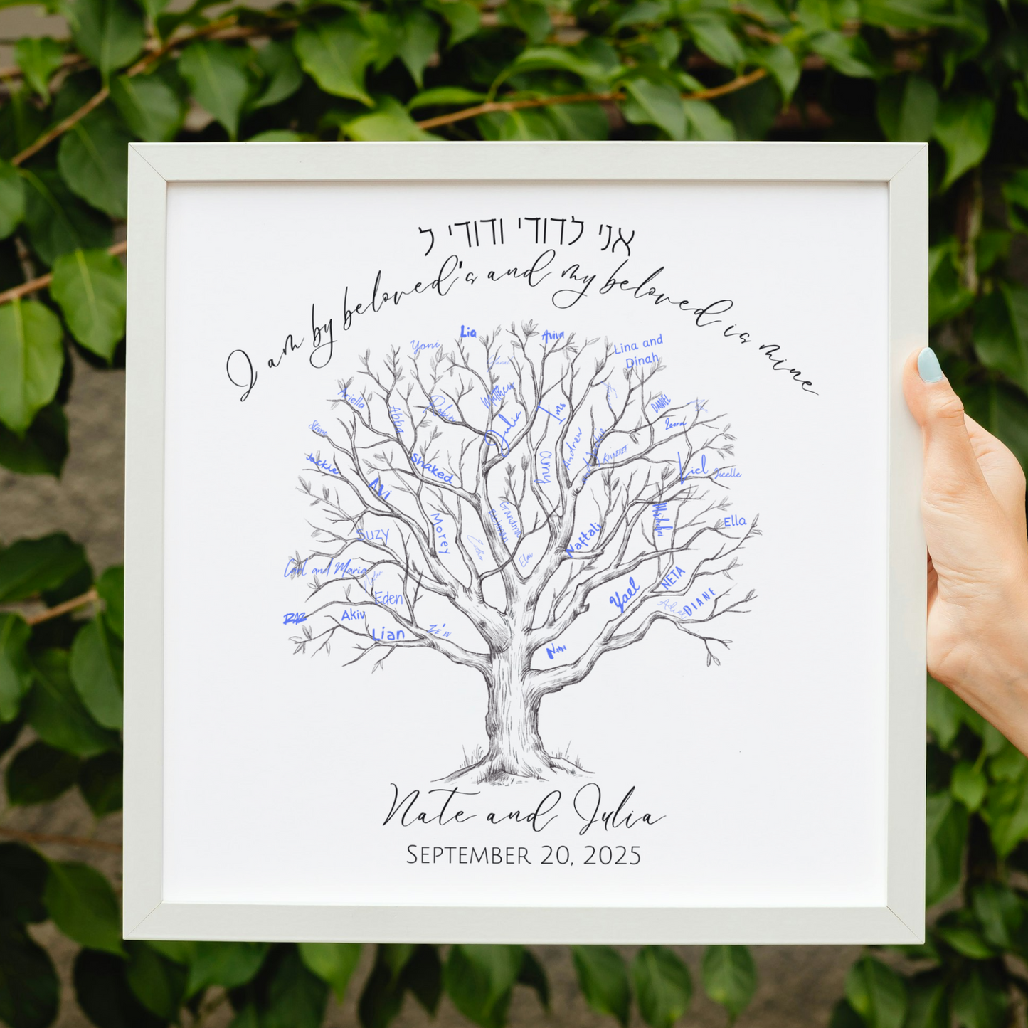 Jewish alternative wedding guest book