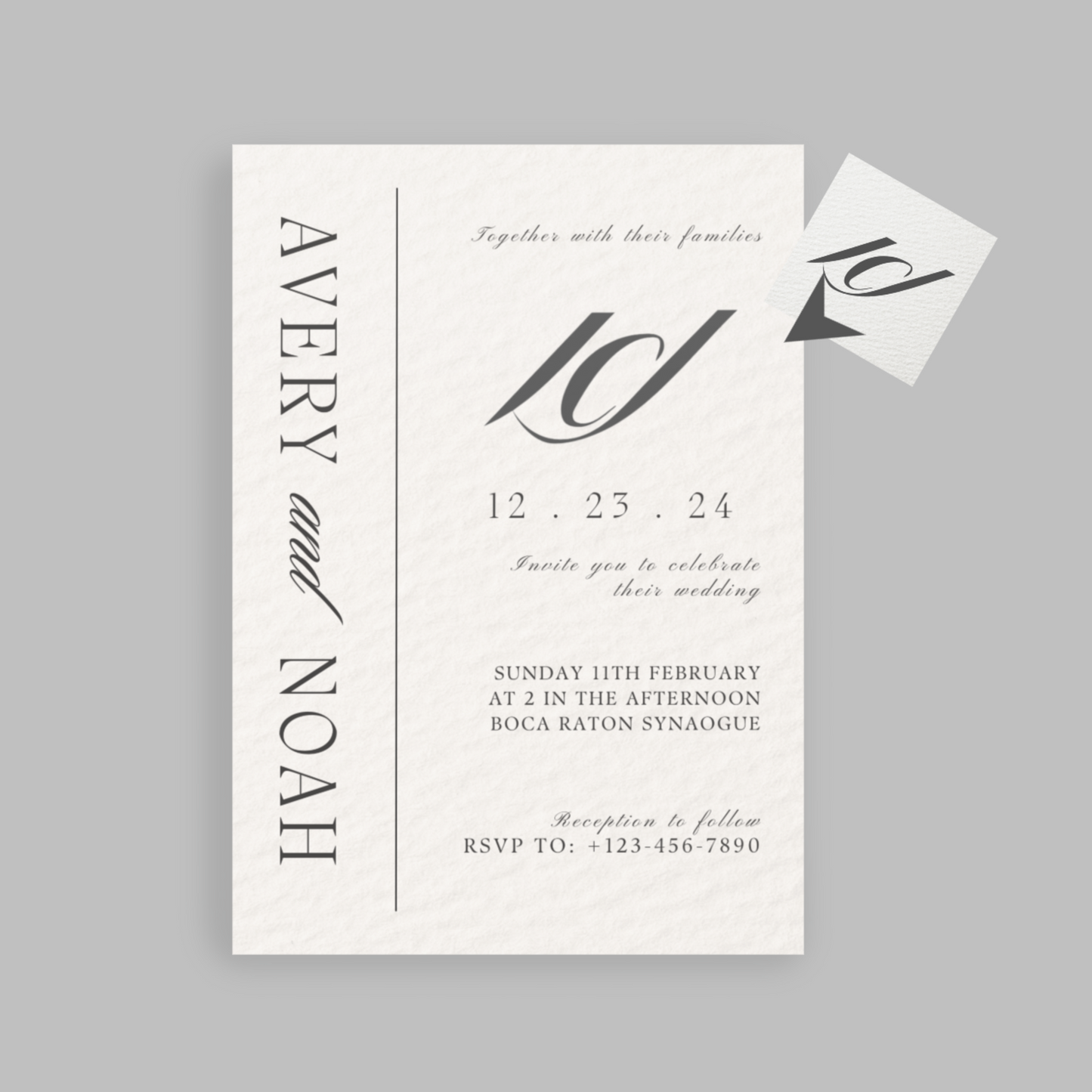 Jewish Wedding invitation / monogram bundle- digital