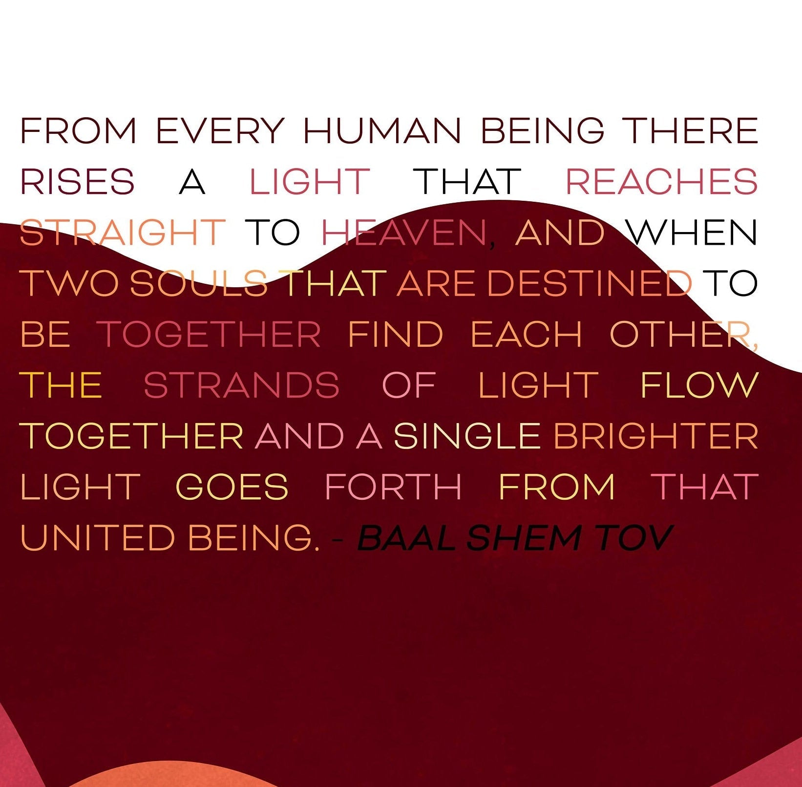 Baal Shem Tov soul mates quote art print