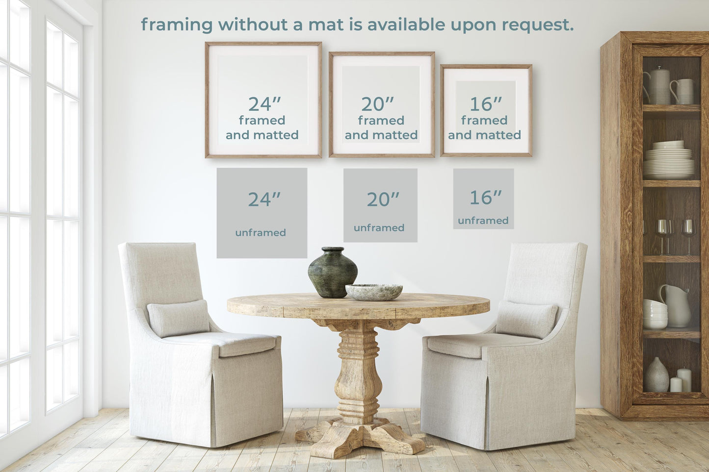 a table with two chairs and a vase on it