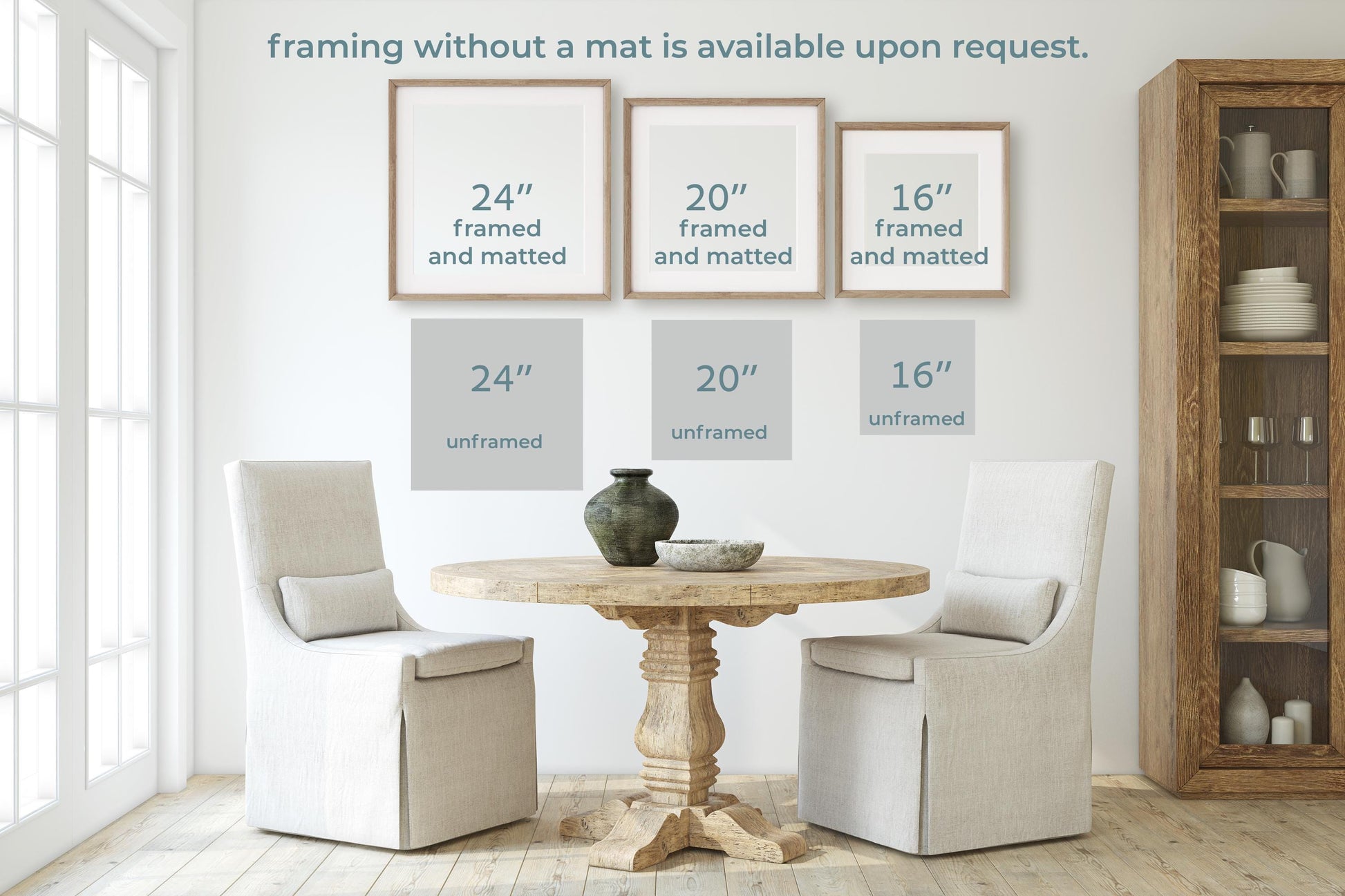 a table with two chairs and a vase on it