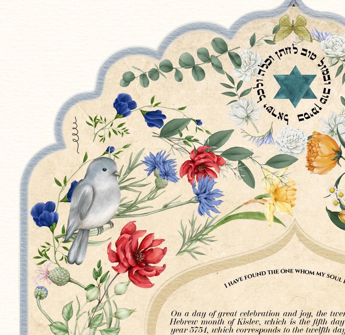 Vintage Italian inspired ketubah