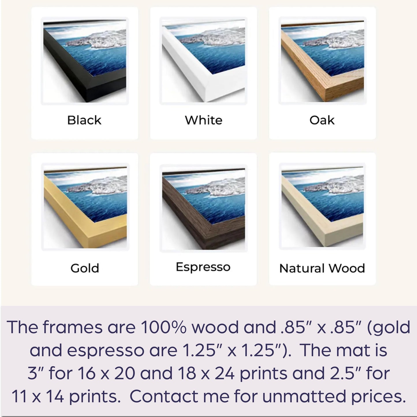 the frames are 100 % wood and 85 % gold and espresso are 25