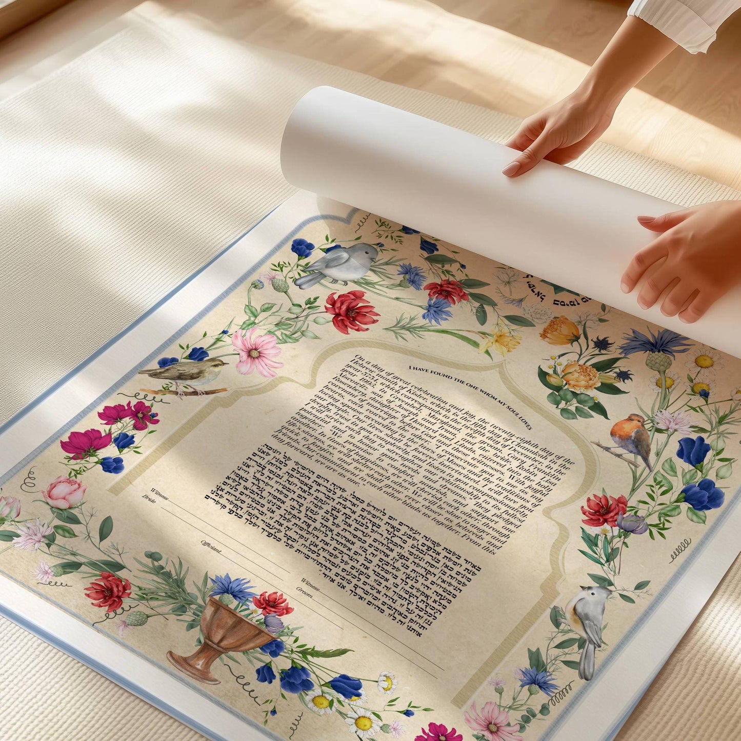 Vintage Italian inspired ketubah