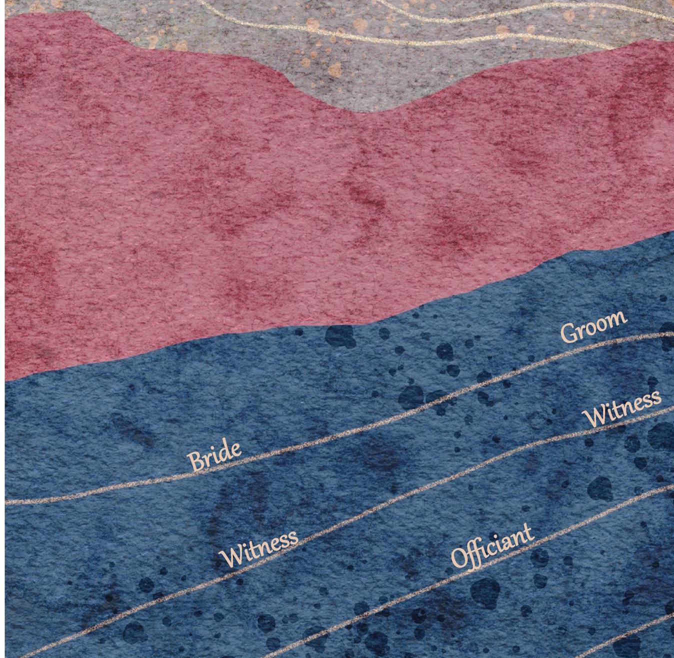 Crimson Shadows Ketubah