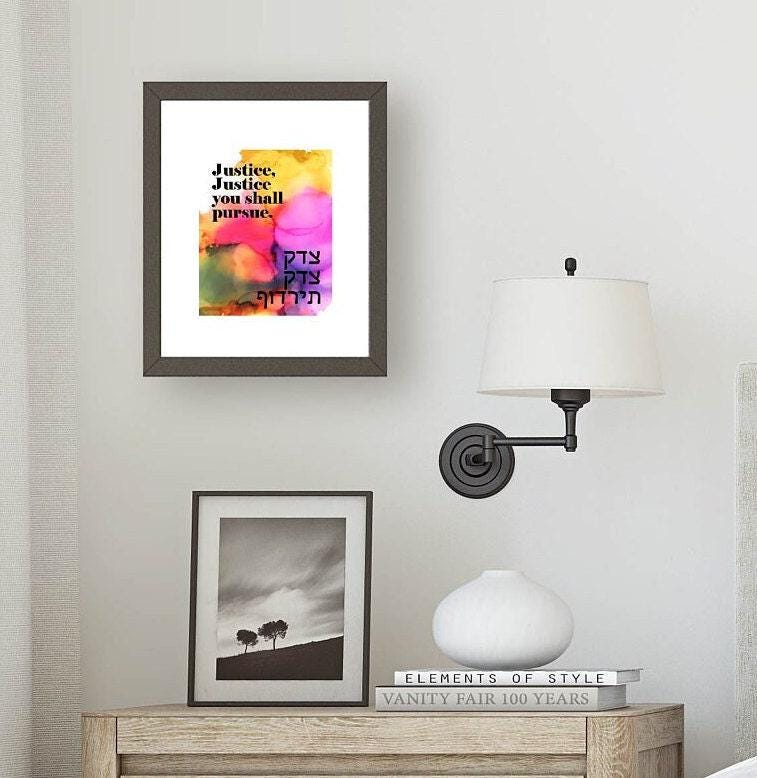 Justice & Love Inspirational Wall Art Set