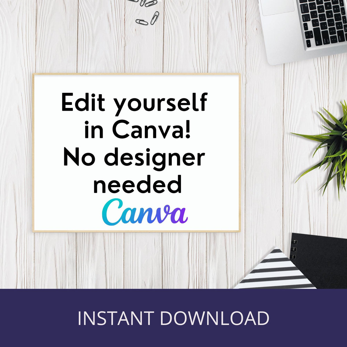 Bris or Jewish Baby Naming Certificate, digital or hard copy, canva template