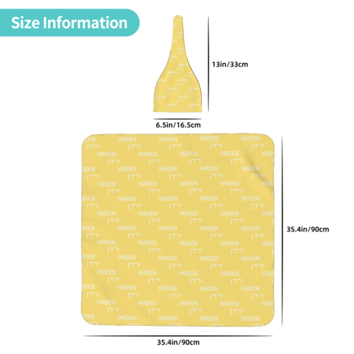 Hebrew name swaddle blanket