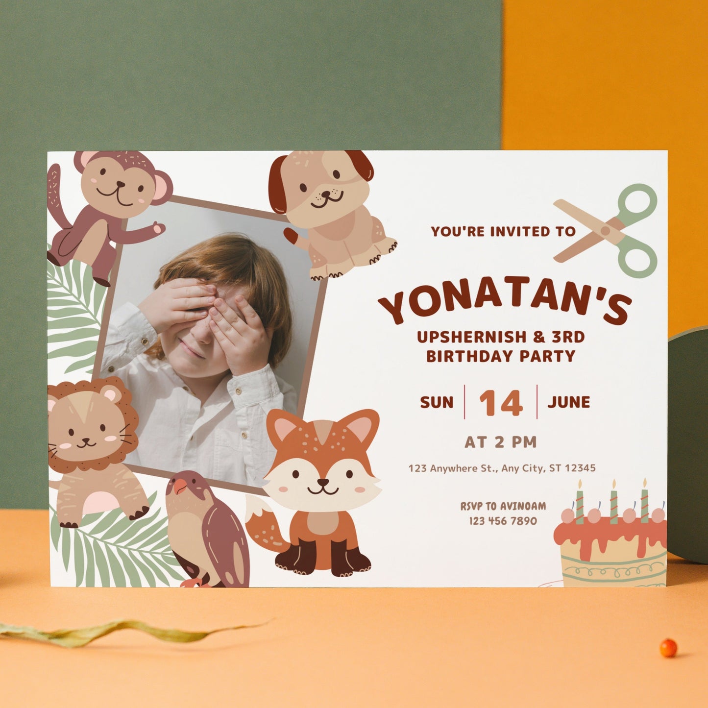 Upshernish invitation - digital