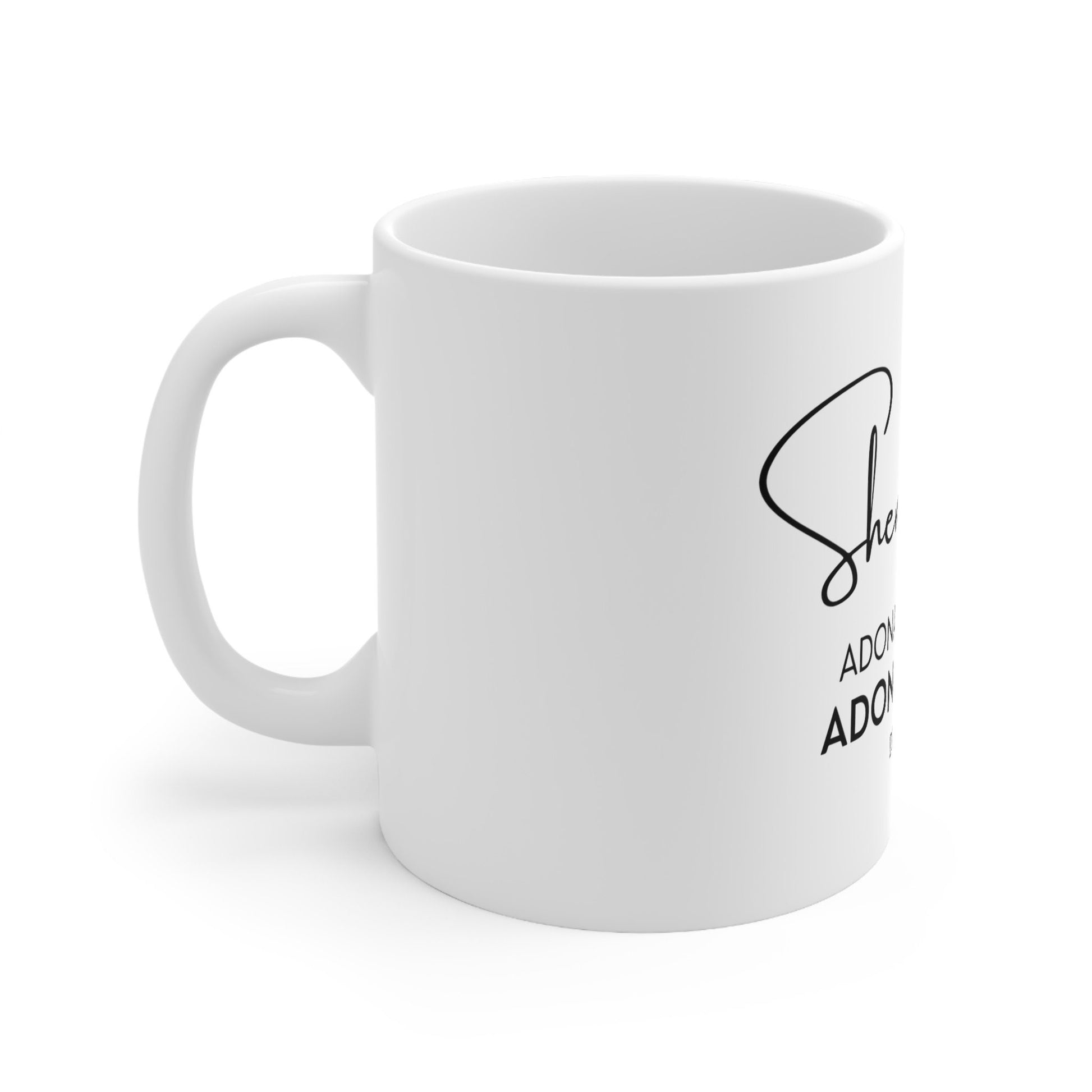 Shema mug, Shema Yisrael mug, Jewish morning mug, Hebrew morning mug, Jewish prayer mug, Hebrew prayer mug, Jewish home gift