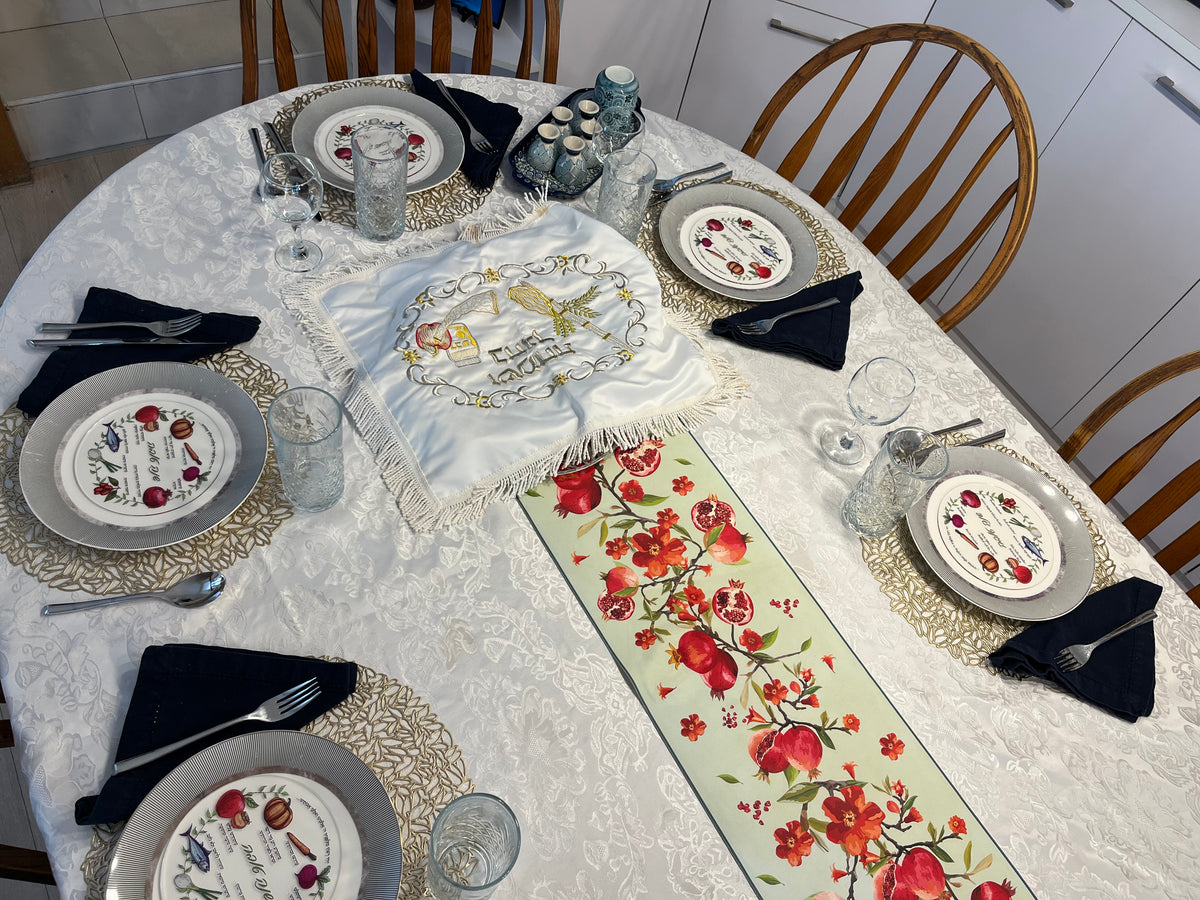 Rosh Hashana Simanim Acrylic Round Cards