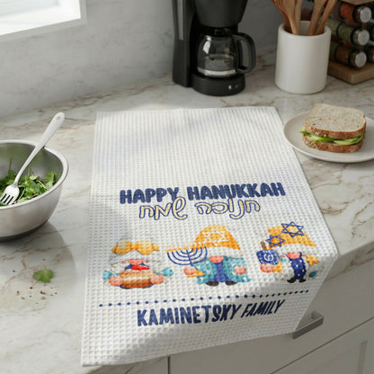 Personalized Hanukkah Kitchen Towel