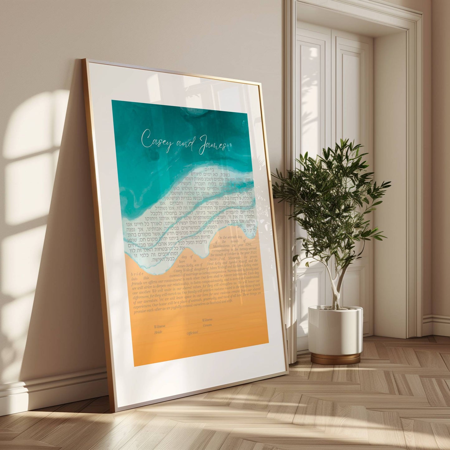 Beach Art Ketubah