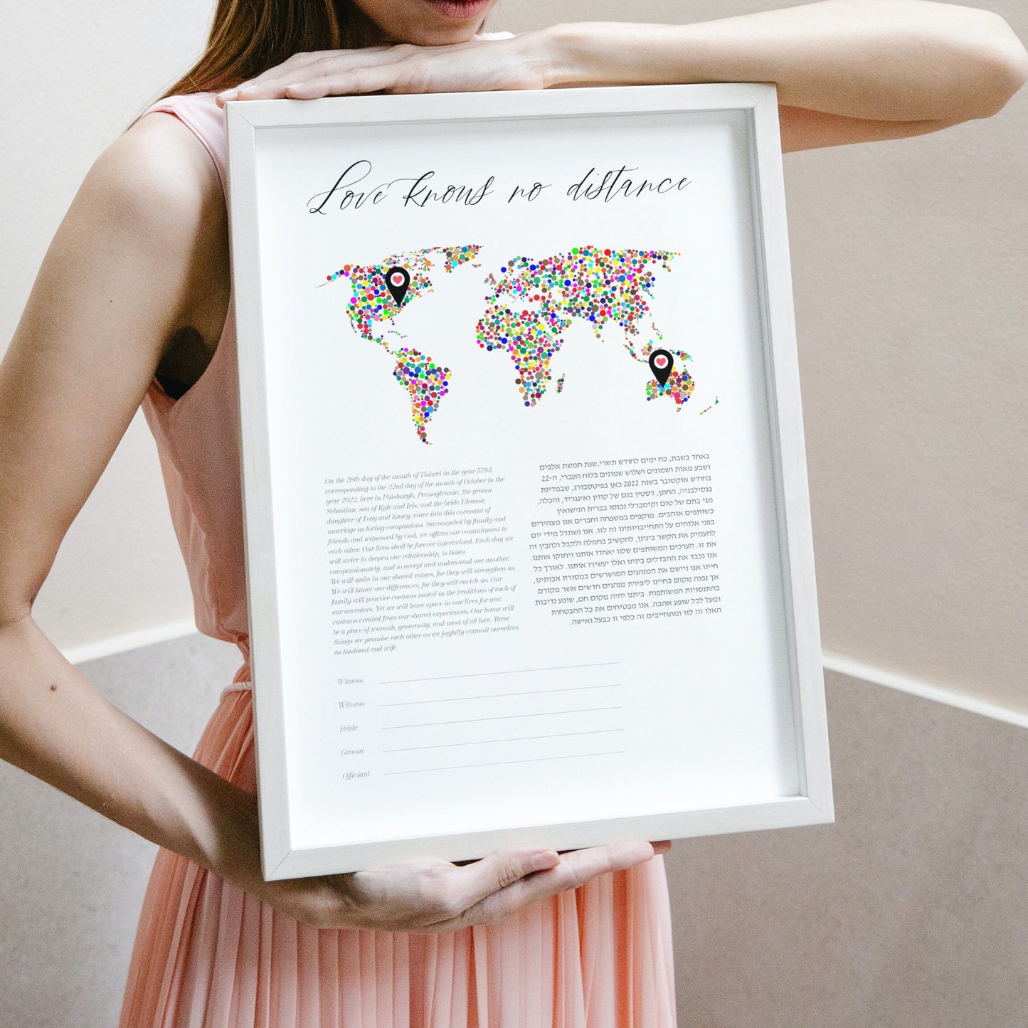 Long Distance Relationship Ketubah