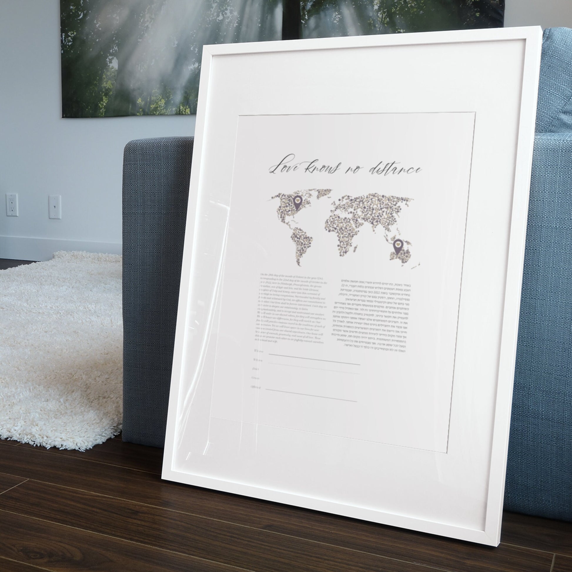 Long Distance Relationship Ketubah