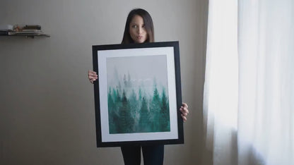 Minimalist Forest Watercolor Ketubah